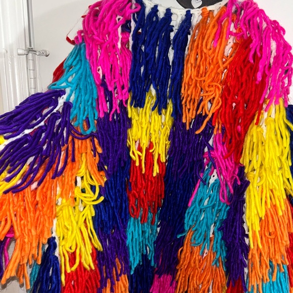 Multicolor Shaggy Jacket! - Picture 4 of 5